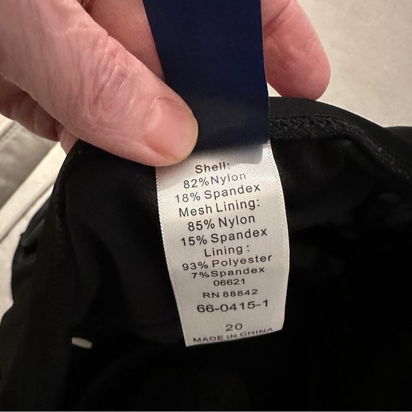 Ashley Graham x Swimsuits for All Black Lattice Sides Underwire One Piece Sz 20 - Picture 5 of 15